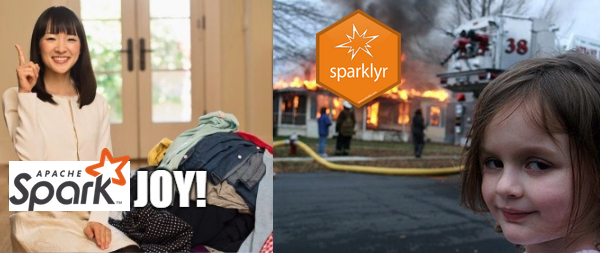 Spark Joy - Saying Konmari to your event logs with grammar of data manipulation